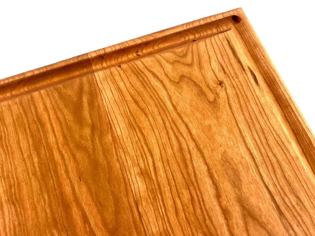 Cherry Wood Cutting Board with Juice Groove - 20" x 13.25"
