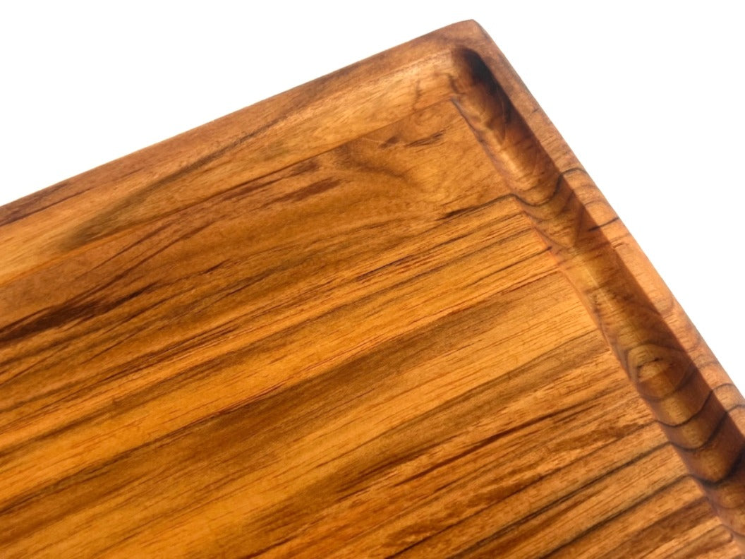 Teak Wood Cutting Board with Juice Groove – 19.25” x 10.50”