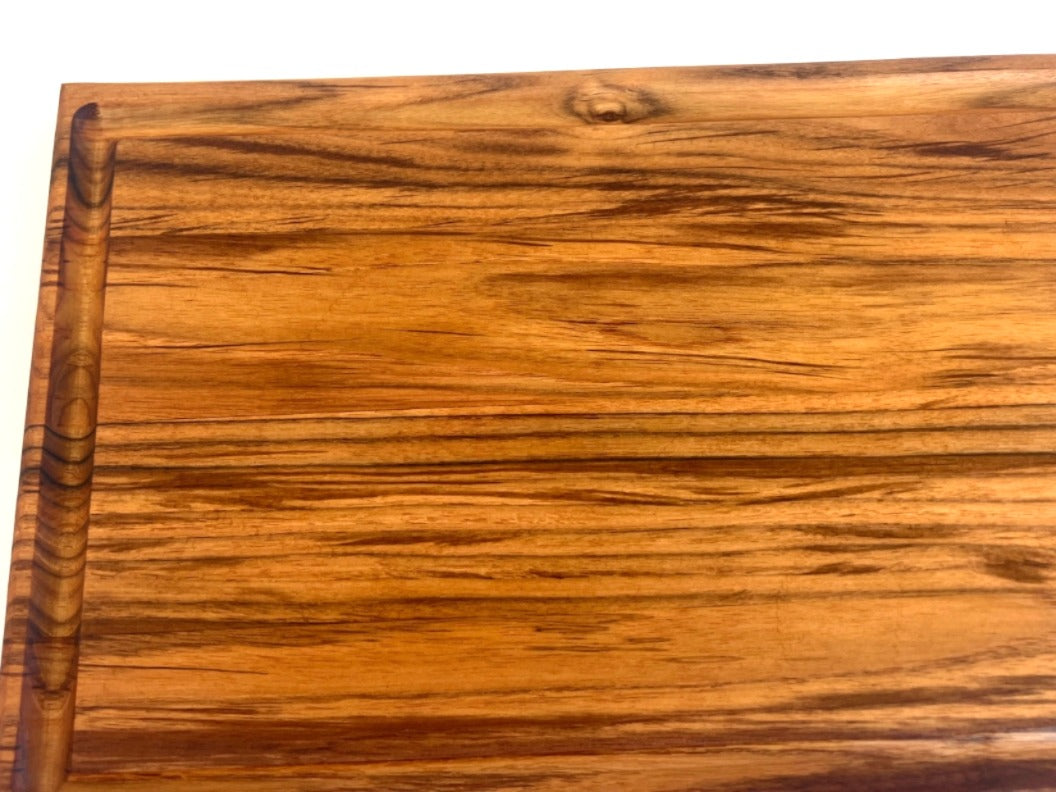 Teak Wood Cutting Board with Juice Groove – 19.25” x 10.50”
