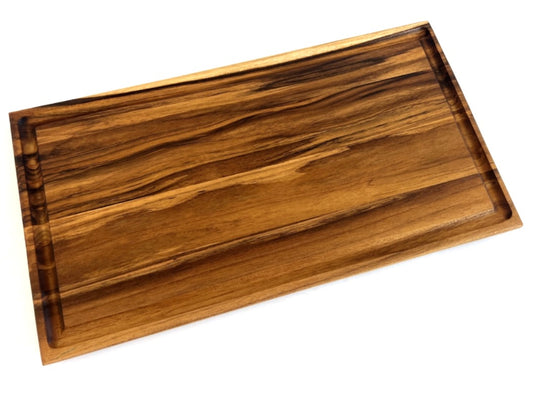 Teak Wood Cutting Board with Juice Groove - 19.25" x 10.50"