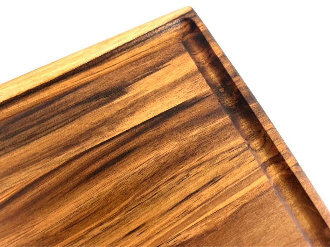Teak Wood Cutting Board with Juice Groove - 19.25" x 10.50"