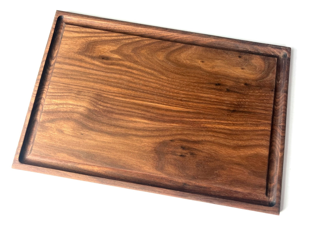 Walnut Wood Cutting/Serving  Board with juice Groove - 16.5" x 11"