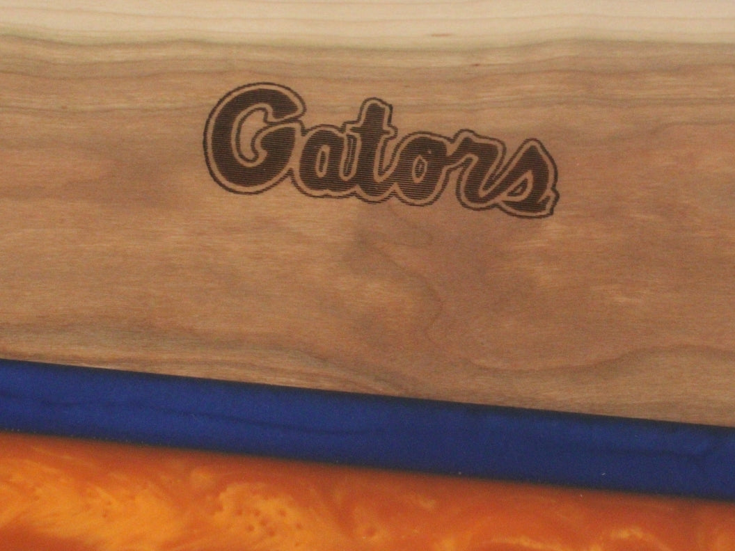 Florida Gators Cherry Wood & Epoxy Charcuterie / Cutting Board – 17" x 14"