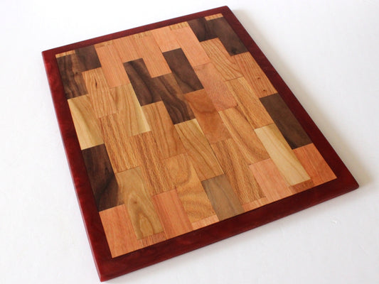 Chop Block Charcuterie/Serving/Cutting Board with Wine Epoxy - 17" x 14"