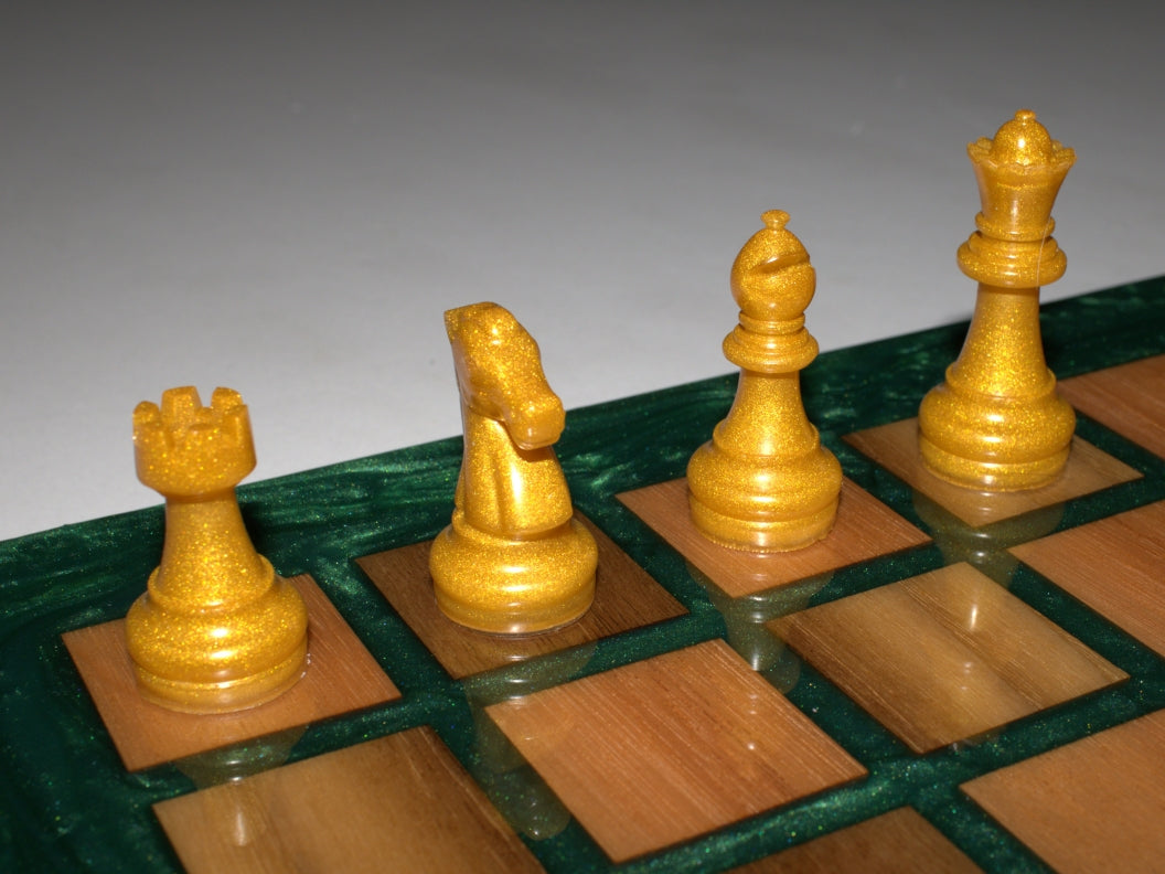 Custom Resin Chess Piece Set - 16 pieces